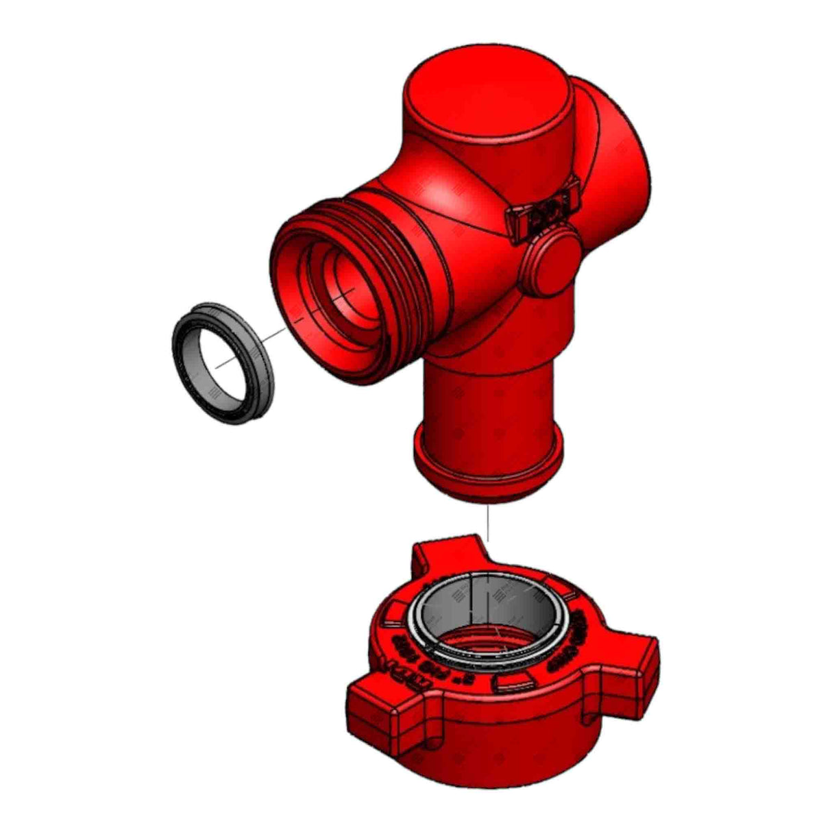 Elbow, Cushion-Double, 2" 1502 MxF, 5X7, Integral, 15000 psi, STD Service