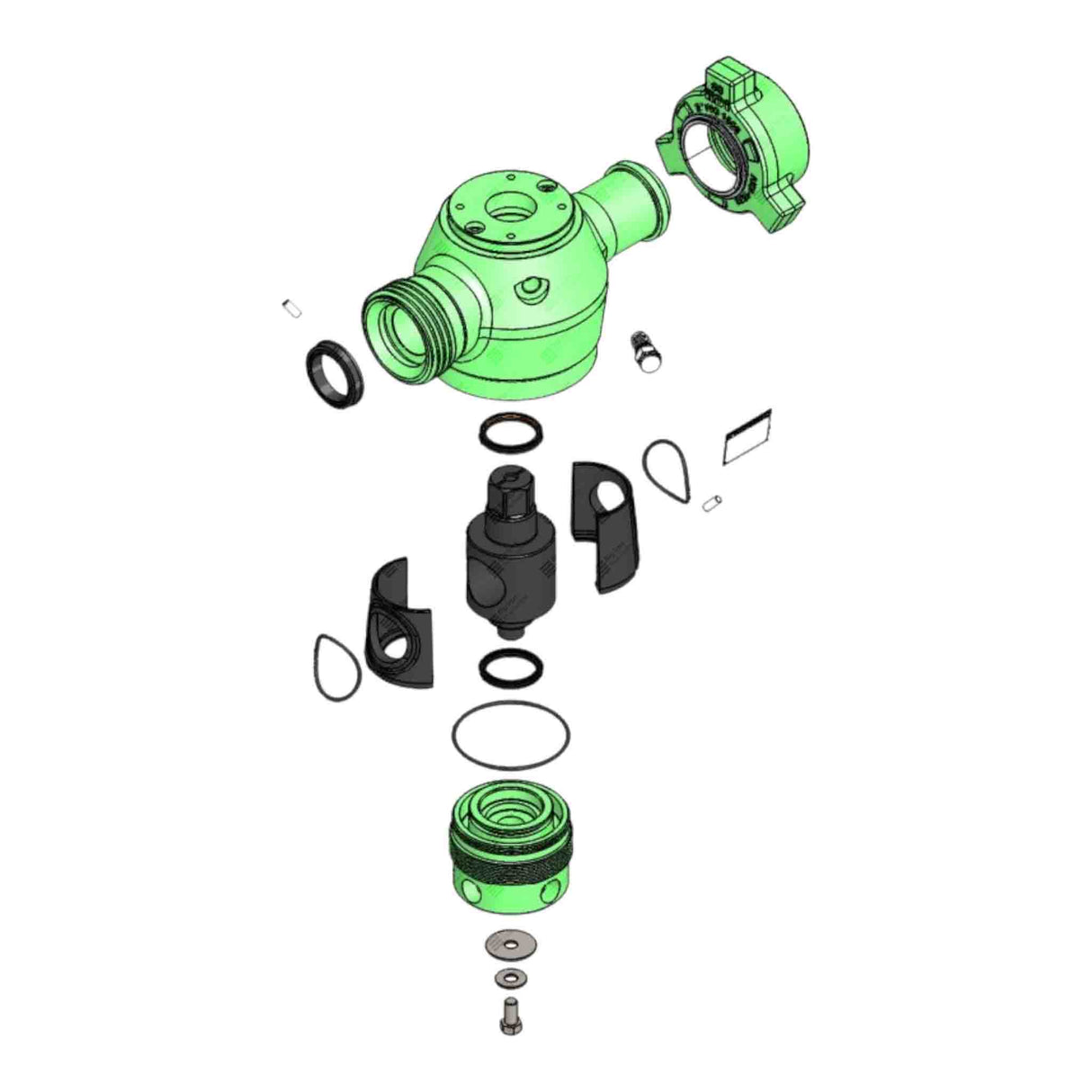 Plug Valve, Actuator Prep, LT, 2" 1502 MxF, 10000 psi, Sour Service