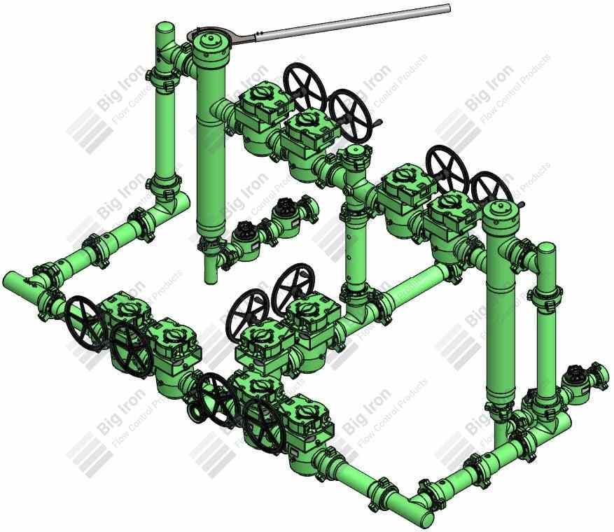 Vertical Debris Catcher 3” 2” Fig 1502 Dual Barrier W/4” 48” Screens & 6.625” Od X 4.897 Id Barrels 10000 Psi Nace Ser- Vice